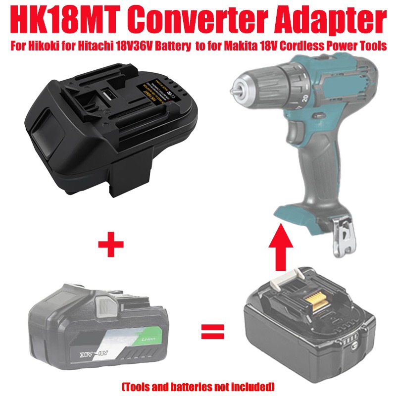 Power Tools Battery Adapter - Adattatore per Batteria ALASICKA HK18MT per