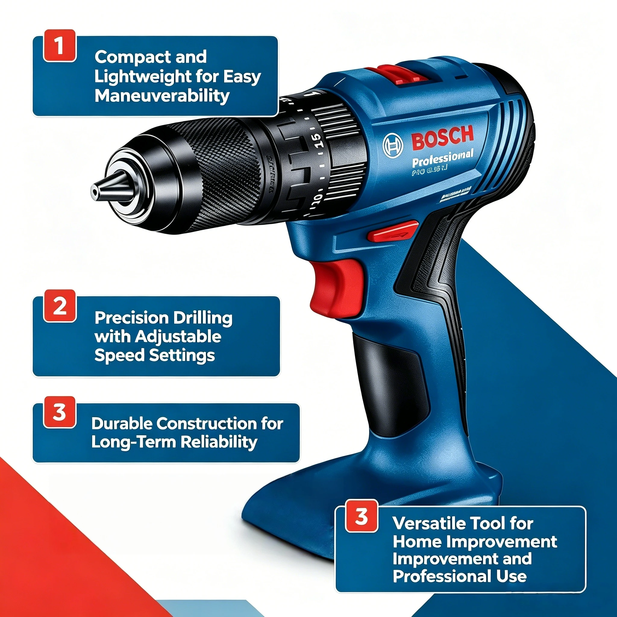 Cordless Drill Driver - Trapano a Percussione Senza Fili Bosch