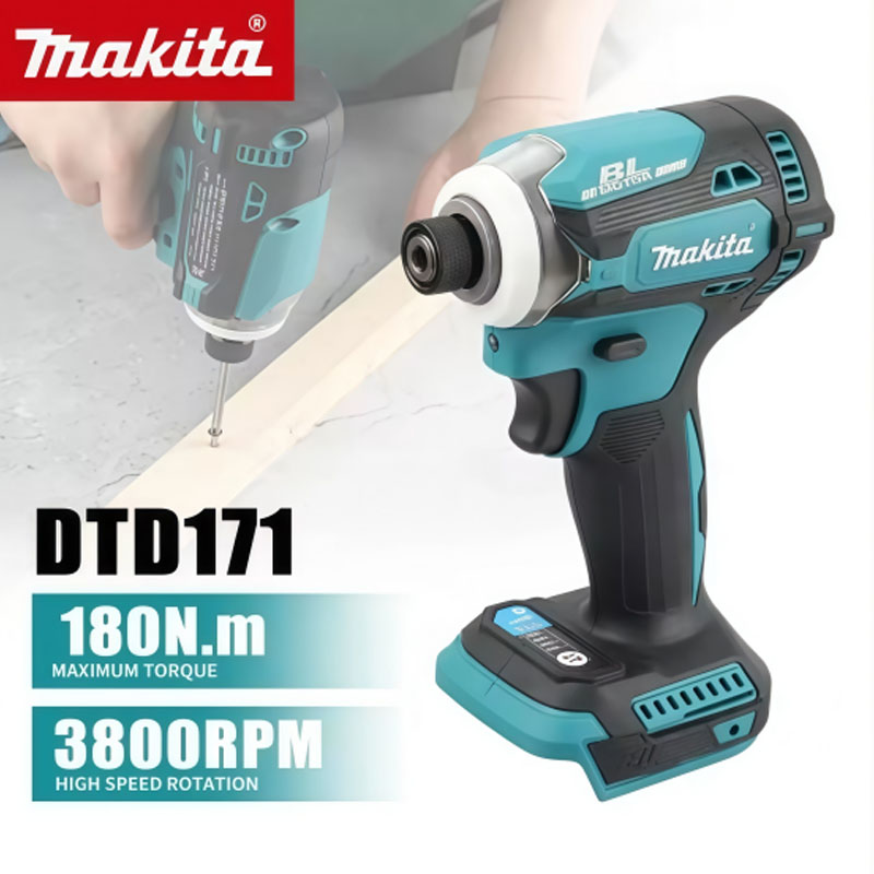 Power Tools Makita Set - Makita DTD171 Avvitatore a Impulsi Senza