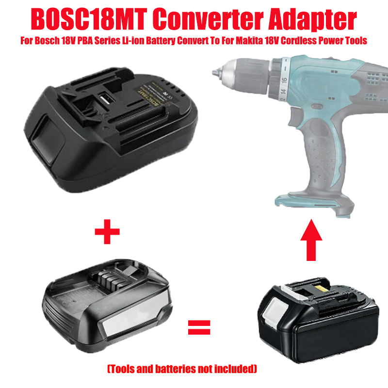 Power Tools Battery Adapter - BOSC18MT Convertitore adattatore batteria per batterie
