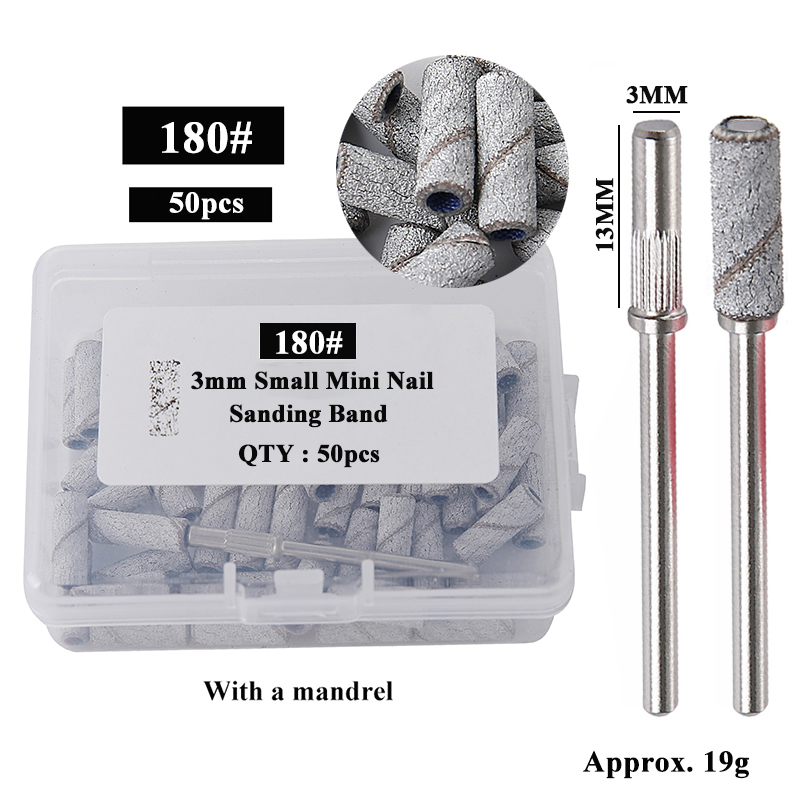 Power Tools Total - 50 pz/scatola 3mm Mini Fasce Abrasive