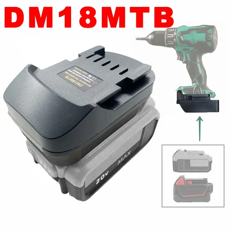 Power Tools Battery Adapter - Convertitore adattatore batteria DM18MTB per batterie