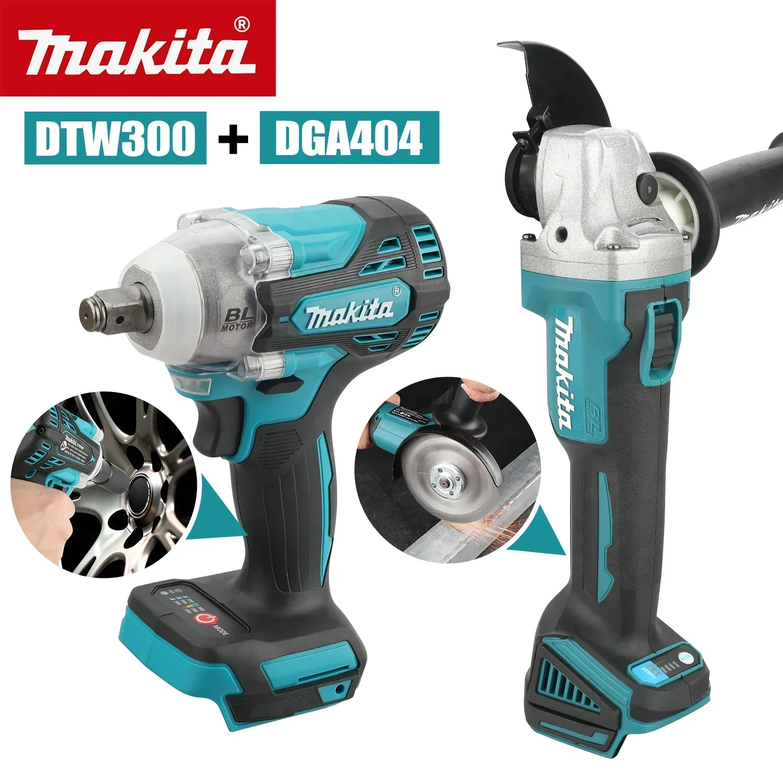 Power Tools Makita Set - Set di attrezzi Makita 2 in