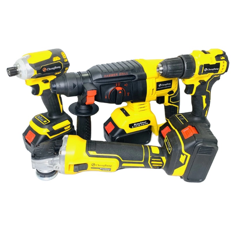 2026 Set di 4 pezzi Utensili e - Power Tools Yellow recensione e prezzo